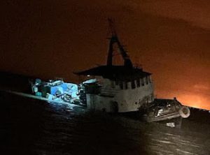 Nigerian Navy Rescues 10 Crew Members From Sinking Vessel At Sea