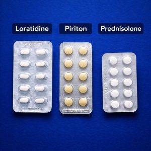 LORATADINE vs PIRITON vs PREDNISOLONE